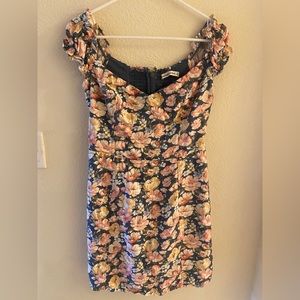 Abercrombie Off-The-Shoulder Corset Mini Dress